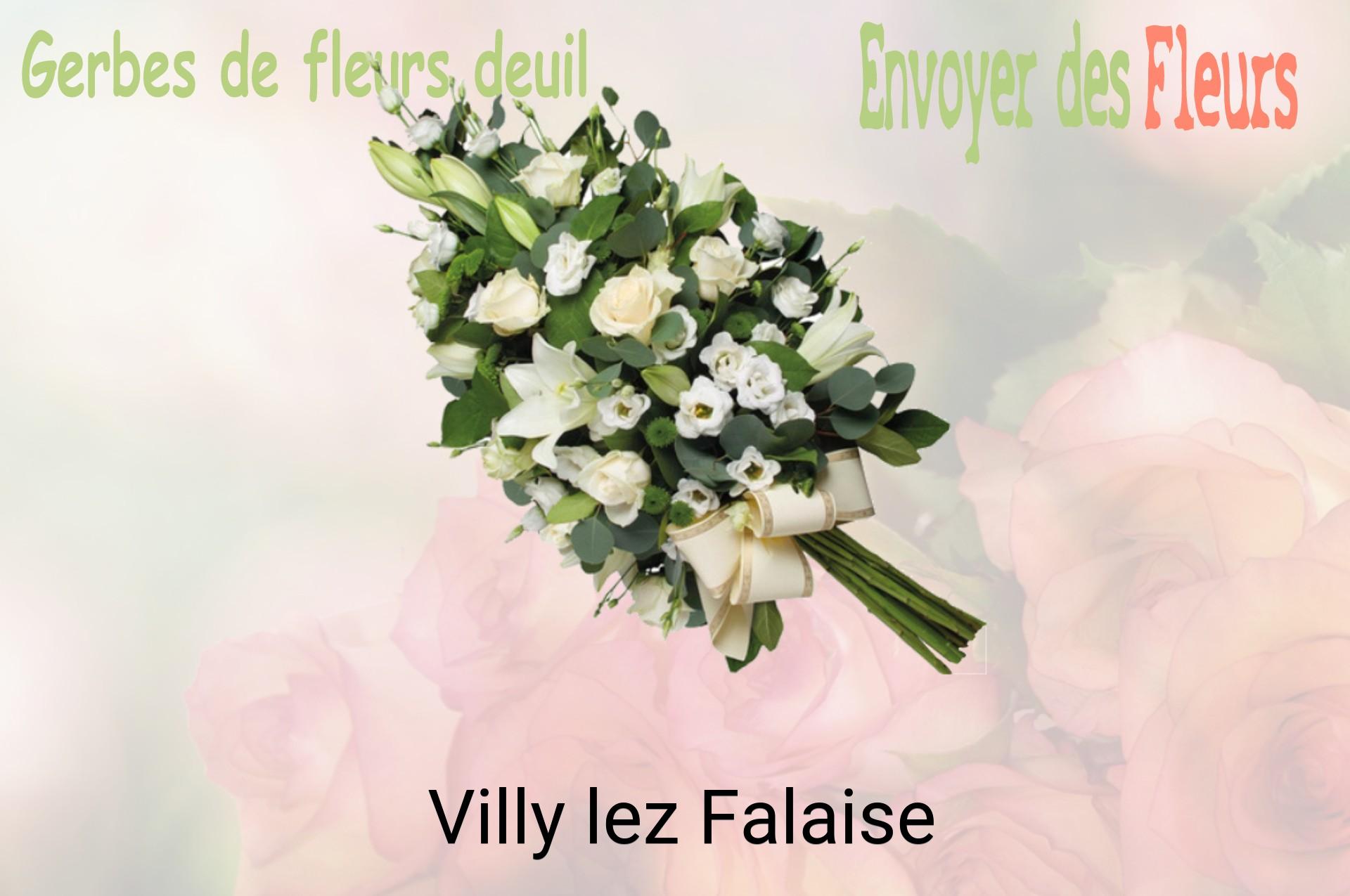 Gerbe de fleurs de deuil livrée à Villy-lez-Falaise